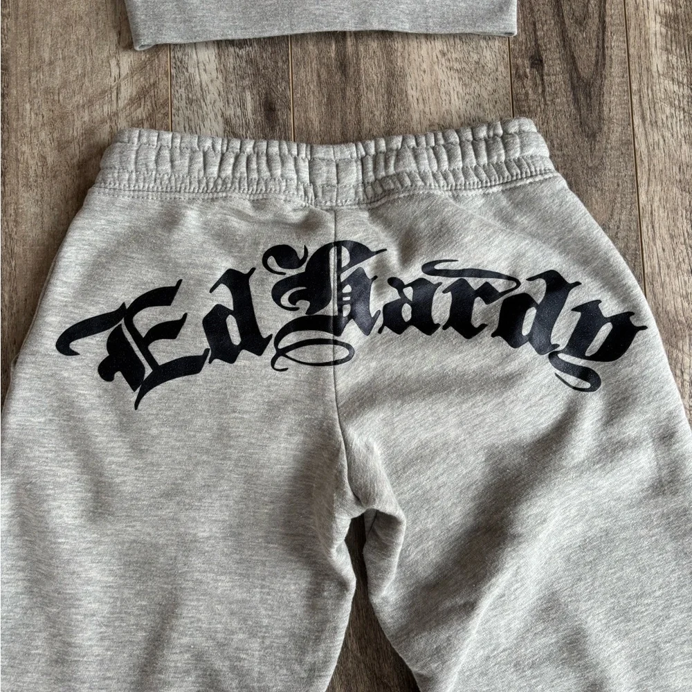 Ed Hardy Gray Zip-Up Hoodie - Picture 4 of 9